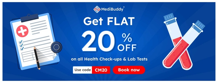 Medibuddy Exclusive Coupon Code: Get Up to 50% OFF + Extra 20% OFF On All Lab Tests & Health Check-Ups